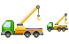 Tow truck icons