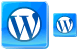 Blue WordPress icons