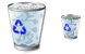 Full recycle bin icons