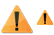 Warning icons