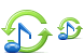 Audio conversion icons