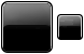 Black button icon