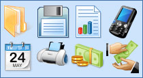 toolbar icons