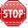 Stop sign icon