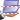 Blue folder sharing icon