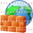 Internet firewall icon