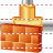 Network firewall icon