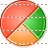 2d pie chart icon