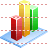 3D bar chart icon