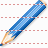 Blue pencil icon