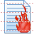 Burn document icon
