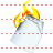 Burn sheet 3d icon
