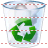 Full recycle bin icon