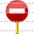 No entry sign icon